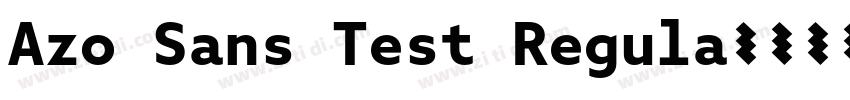 Azo Sans Test Regula字体转换